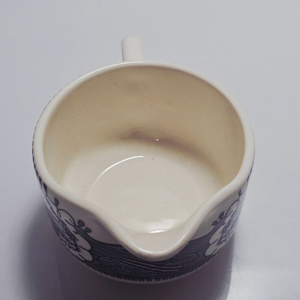 Currier Ives Creamer 2.75" Royal Pottery Steam Locomotive USA transferware irons - Picture 5 of 8